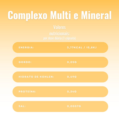 Complexo multivitamínico e mineral