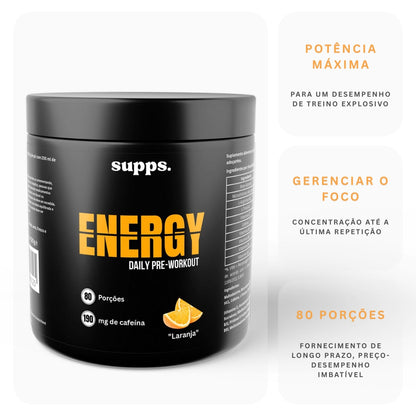 Energia - Pré-treino - Laranja