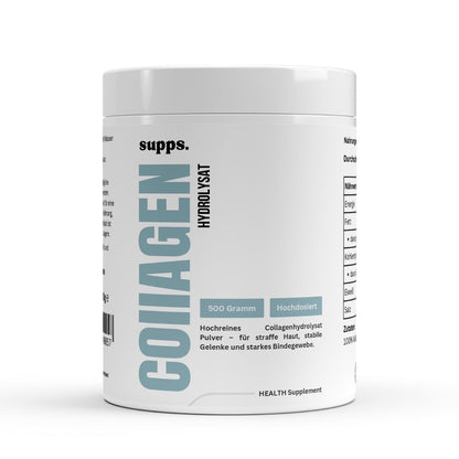 Collagen Pulver – 100 % hydrolysiertes Kollagen für Haut, Haare, Nägel und Gelenke