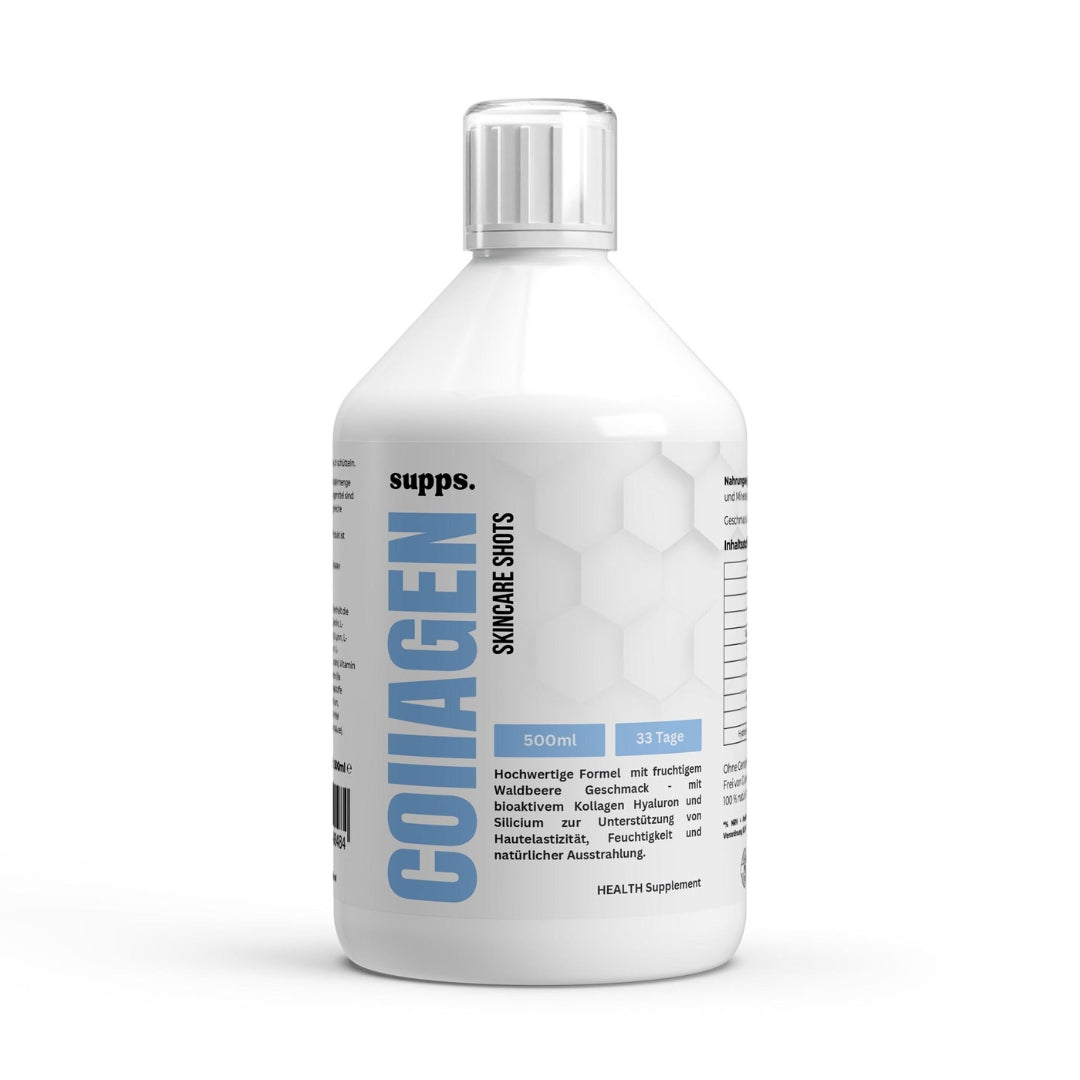 Collagen Skincare Shots mit Kollagen Typ 1 & 3, Hyaluronsäure, Biotin & Vitaminen – für schöne Haut, Haare und Nägel