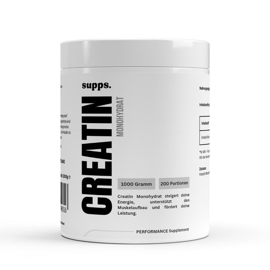 Creatin Monohydrat Pulver – 100% rein, für Muskelaufbau & Trainingserfolg